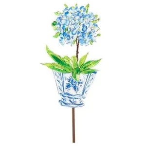 Blue Hydrangea Pot