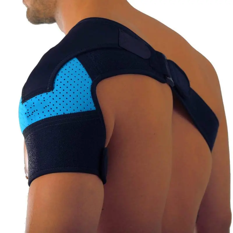 Breathable Neoprene Ice Pack Sports Shoulder Pads for Adult Basketball One Size Fits 31-55 Inches