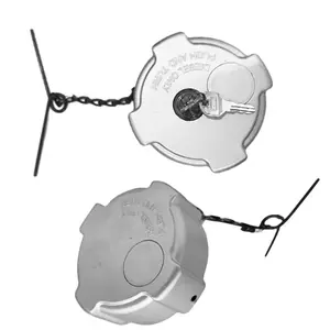 Locking Diesel Fuel Cap Cover Aluminum for Freightliner Cascadia Columbia Century Coronado M2-112 03-37017-002 0334466002 Misc