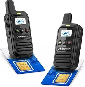 F66 Global Walkie Talkies POC Radio with 1 Year SIM Card Long Range 4G Network 5000KM for Hiking and CampingClear Audio LTE SignalLong Range Two-Way Radio | Admin Group Control   Function IP67 usb-c rechargeable digital Portable Ham Radio Transceiver Dual