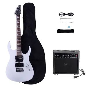 170 Model 20W Electric Guitar Pickup Hsh Pickup Guitar Stereo Bag Harn Picks Rocker Connector Wrench Tool White