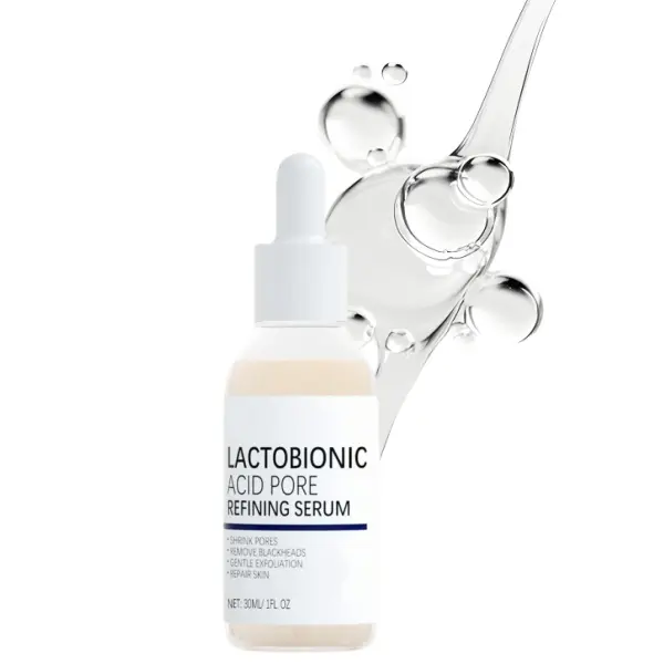 Lactobionic Acid AHA Serum for Face, Pore Refining Exfoliator that Smooths Skin Texture, Water-Light Formula for Oil Control, Beauty Products 1 fl oz (30ml), Mild, Face & Neck, 30 Ml, Lightweight, Gentle, Sensitive, Clogged Pores Solution, Smooth Skin Rou