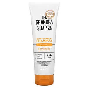 The Grandpa Soap Co. Buttermilk Shampoo, Nourish, All Hair Types, 8 fl oz (237 ml)