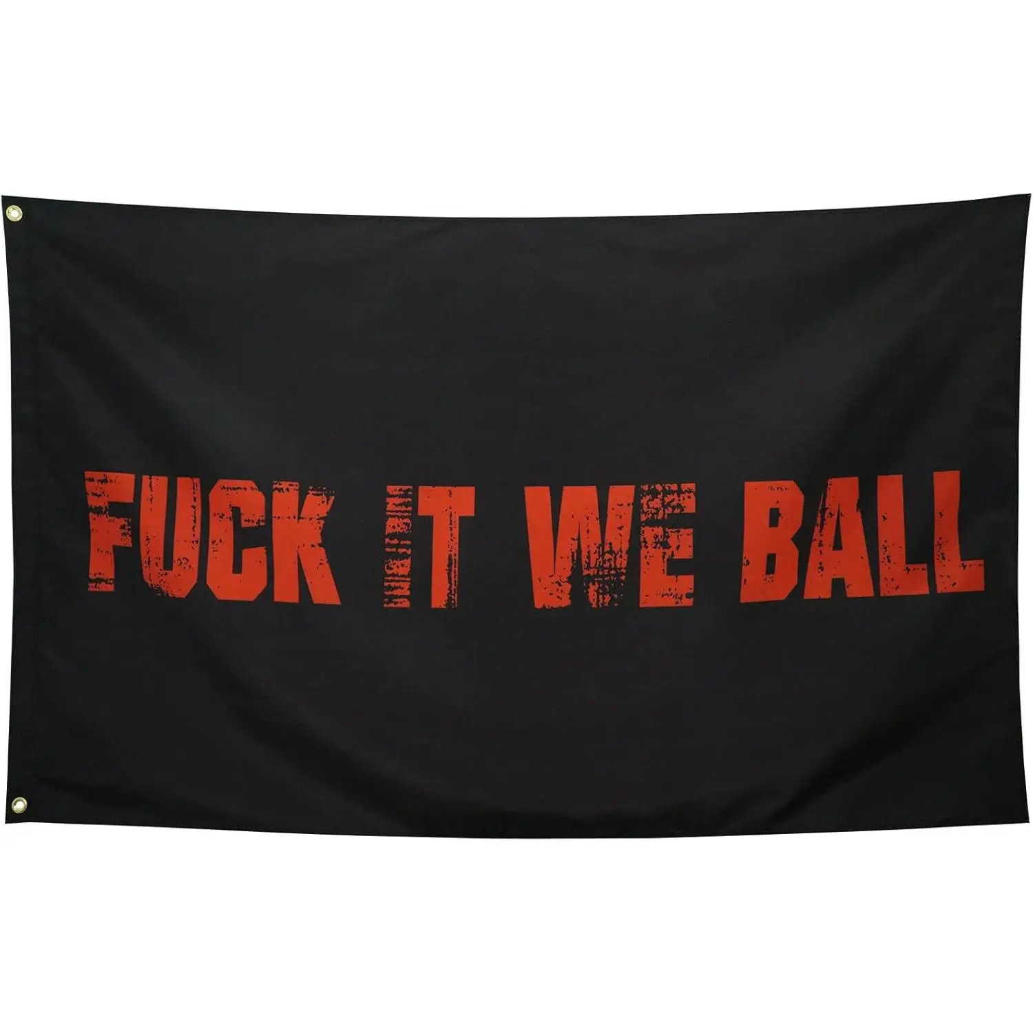 Tapestry Fuck It We Ball Flag Black Cool Funny Flags for College Dorm Room Guys Girls Wall Meme Flags Banner Bedroom Man Cave Indoor Outdoor Garden Decorfunny tapestry poster  home decor banner wall art bedroom accessories hanging gift,evangelion,family