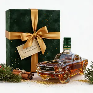 【FathersDayGift】Car Whisky flasche, Car Shape Shaped Novel Glass Whiskey Decanter Set Wild Horse Whiskey Decanter Bottle Liquor Dispensing Container Wisky Awakener Whisky Gift for Automotive Enthusiast Men