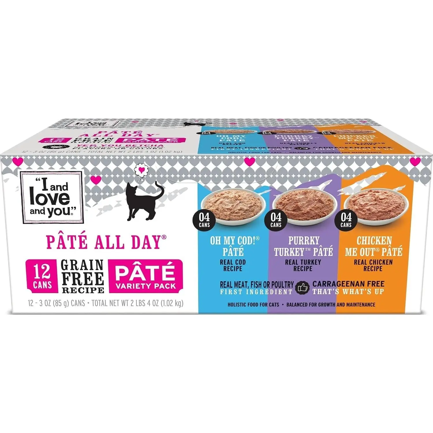 I AND LOVE AND YOU Wet Cat Food Variety Pack, 3 oz, 12 Count