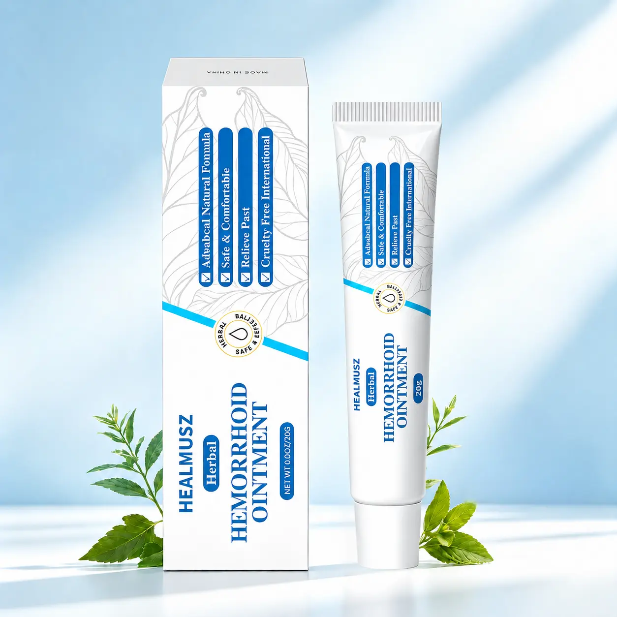 Hemorrhoid Cream for Men and Women, Natural Herbal Care, Plant‑based Formula, Soothing & Moisturizing, Daily Skin & Body Care