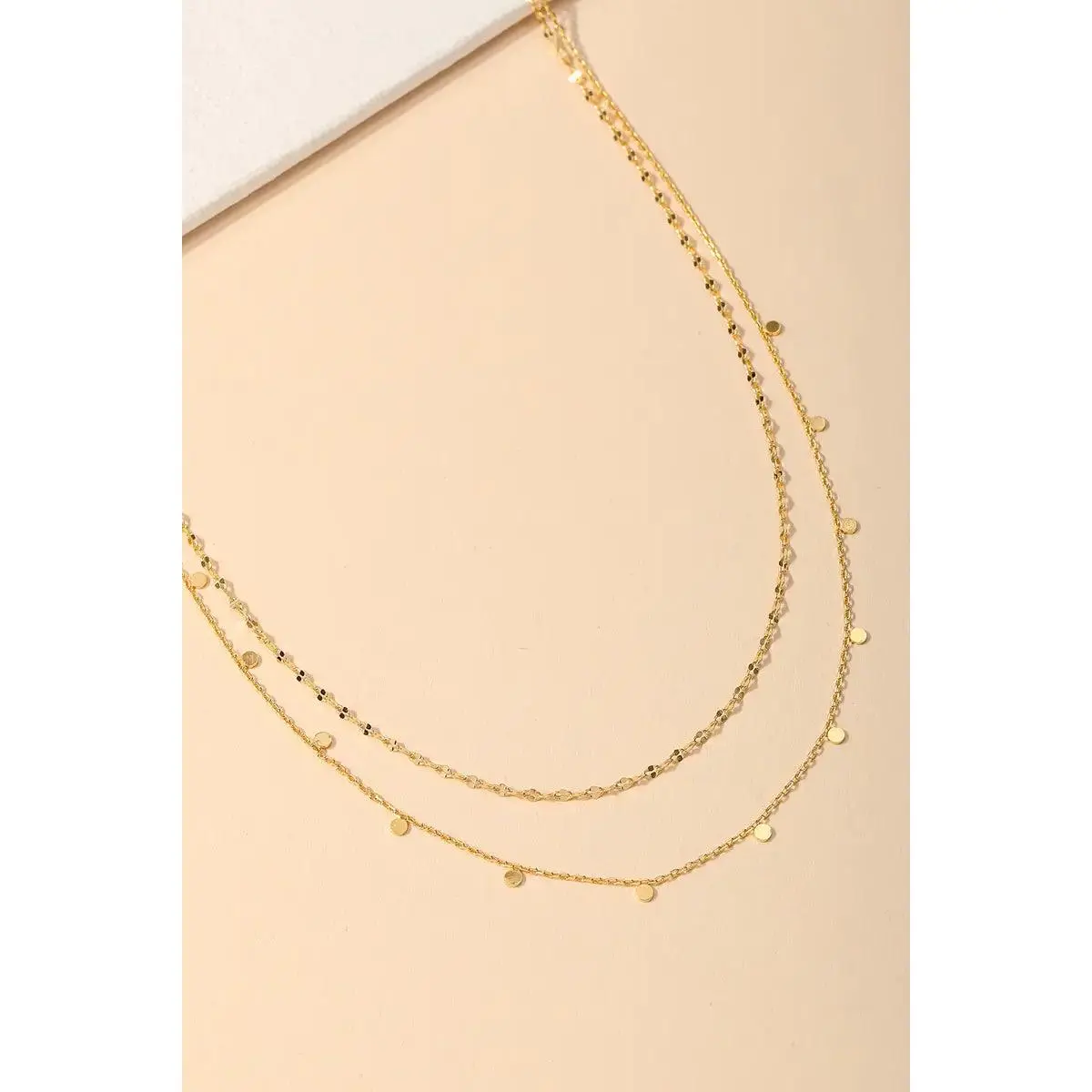 Layered coin choker necklace