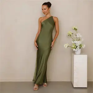 Long Backless Lace Up Slim Fit Women's Dress