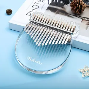 17 keys crystal Kalimba Bear acrylic Thumb Piano Acoustic transparent FingerPiano Music Instrument