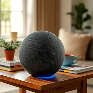 Mini Spherical Wireless Bluetooth Speaker, 2026 Generation, Portable Compact Audio Device with RGB Lights, Water-Proof Outdoor-Home Subwoofer, Mobile Smartphone Connection, USB-Card Compatible Portable Speakers,summervibes Stereo Desktop Soundbar