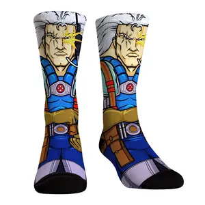Rock Em Elite X-Men HyperOptic Character Crew Socks - Cable