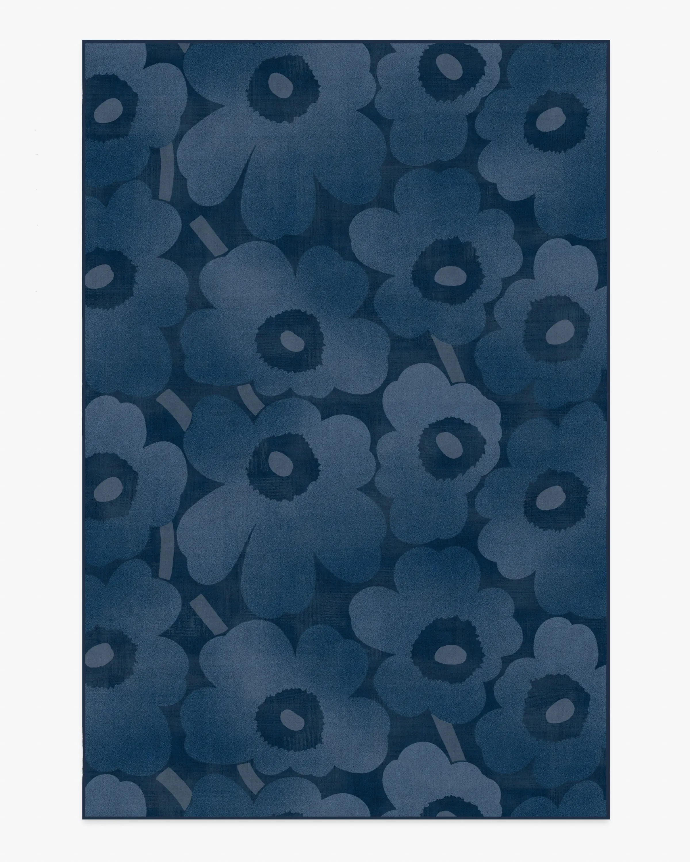 Unikko Blue Rug by Marimekko