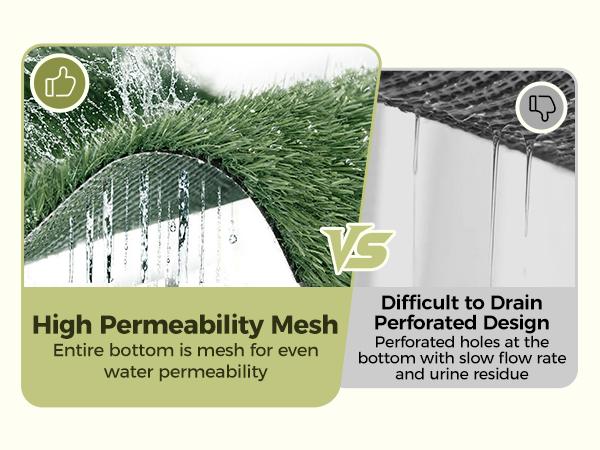 PAWGIANT Dog Grass Pad with Tray, 17.9"x14", With 2 Reusable Artificial Turf, for Dogs Potty, for Balcony Apartment, Realistic, Quickly Absorbency Portable Dog Litter Box Bathroom Turf for Pet Training, Waterproof Non-Slip Washable Puppy Pee PAWGIANT Dog Grass Pad with Tray, 17.9"x14", With 2 Reusable Artificial Turf, for Dogs Potty, for Balcony Apartment, Realistic, Quickly Absorbency Portable Dog Litter Box Bathroom Turf for Pet Training, Waterproof Non-Slip Washable Puppy Pee