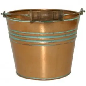 Robert Allen  6 in. Banded Planter, Vintage Copper