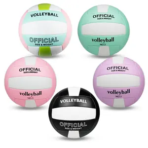 Five Color Outdoor Training Beach Volleyball, Official Size 5, Comfortable and Durable, Suitable for Beginners and Sports Enthusiasts, Indoor and Outdoor