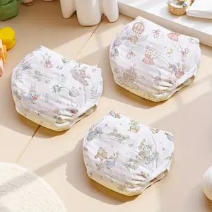 3pcs Baby Potty Training Pants, Unisex Diaper Covers for Babies 0-3 Years Old, Durable Washable Cloth Nappy Liners (multiple Colors)