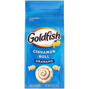 Goldfish Cinnamon Roll Baked Snacks Crackers, 6.6 Oz Bag