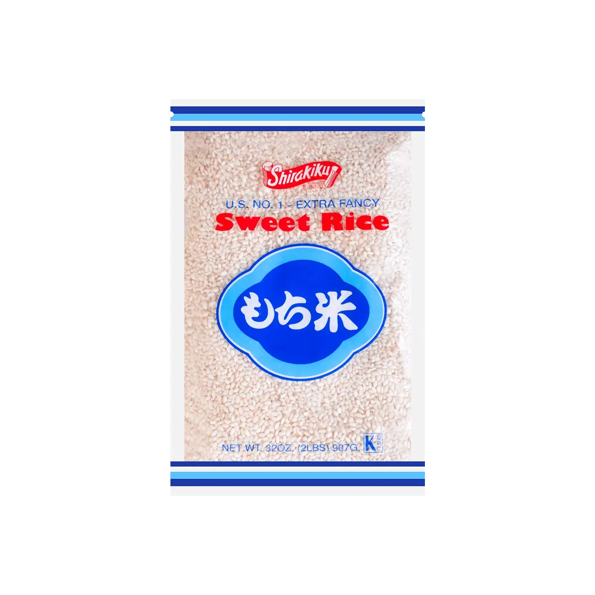 SHIRAKIKU Premium Japanese Sweet Glutinous Rice 2lb - Ideal for Mochi, Daifuku & Sticky Rice Desserts