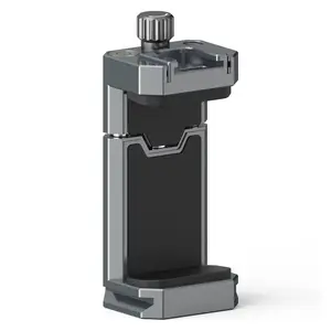 Aluminum Phone Mount for Tripod Adjustable with Cold Shoe & Arca Swiss Quick Release Plate Universal Clamp
