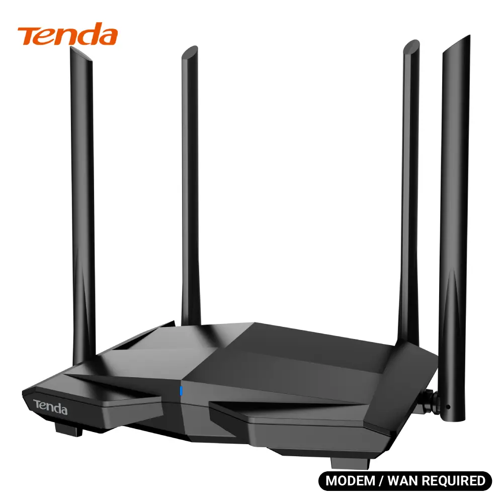 Tenda AC1200 WiFi Router, Dual Band Gigabit Wireless Internet Router - 4 Gigabit Ports, Up to 1.2 Gbps Speed, MU-MIMO, Beamforming, Parental Control, Guest WiFi, IPv6, Easy Setup(AC10)