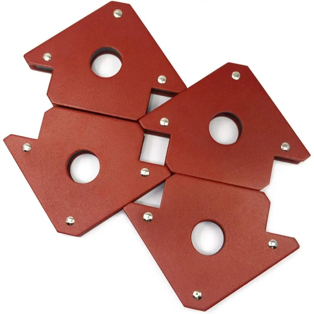 4PCS Magnetic Welding Holders, 25 LBS Heavy Duty Welding Magnets for Welding, Soldering, Assembly, and Metal Fabrication, Magnetic Welding Accessories