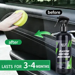 Car Plastic Leather Restorer - Back to Black Gloss Plastic Renovator, Long-lasting Coating Auto Polish for Dashboard Renovation & Leather Restoration - Premium Quality Car Care Product
