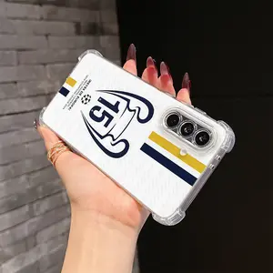 Champions M-Madrid Phone Case Suitable for Samsung Galaxy S25 S24 A37 A57 A56 A26 A36 A17 A07 A55 A35 A06 A05 A14 A24 A34 A54 A16 A05S A25 A15 A04E A04 S23 S22 S21 S20 FE Ultra Plus Edge 4G 5G Anti Fall Transparent Soft Back Cover