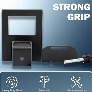 6 PCS Non Slip Mattress Gaskets, Mattress Holder in Place Gripper for Metal Bed Frame, Keep Mattress from Sliding Gripper, Adjustable,Black