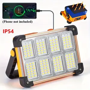 1PC rechargeable LED handy light, led work light, adjustable brightness level, USB charging or solar charging