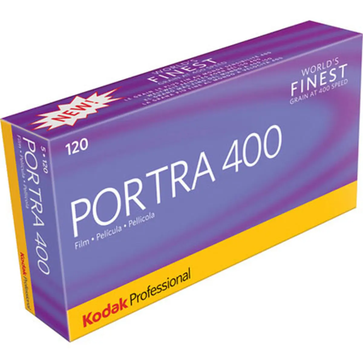 Kodak Portra 400 Color Negative 120 Roll Film, 5-Pack, USA-Sourced Cam Accessory for Photography Cameras