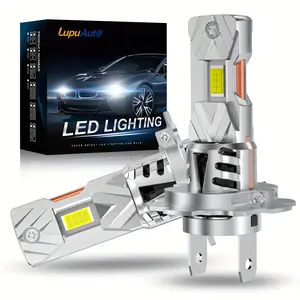 LupuAuto 2pcs H7 LED Bulbs 20000LM Super Bright 300% Enhanced Off-Road Fog Lights Turbo Fan Headlights Direct Plug-In No Adapter Needed