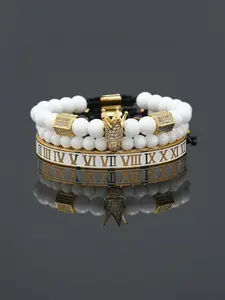 Men's Elegant Crown Design Bracelet, Fashionable Adjustable Bracelet for Party, Daily Clothing Decor, Trendy All-match & Exquisite Jewelry, Accessories, Jewellery for Birthday Gift