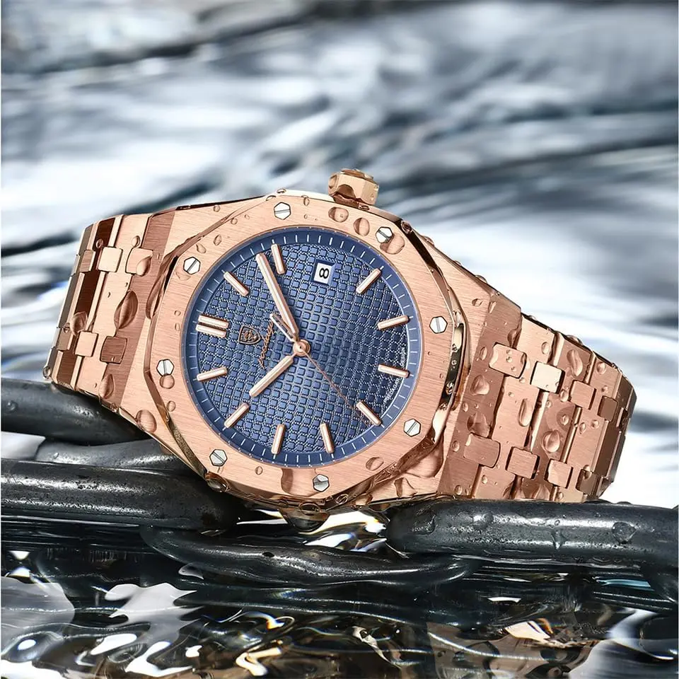 Luxury Man Watch Waterproof Luminous Chronograph Date Men Watch Stainless Steel Male Clock Sport Fashion Business Men's Quartz Wristwatches