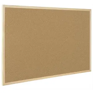MasterVision  2 x 3 ft. Super Value Cork Bulletin Board- Oak Frame