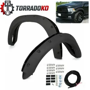 4PCS Fender Flares Pocket Rivet Bolt Style For Dodge Ram 1500 Black 2009-2023