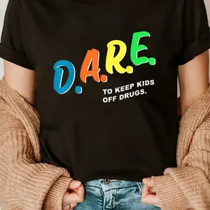 100% Cotton Program DARE Program DAREs T-Shirt Short Sleeve T-Shirt