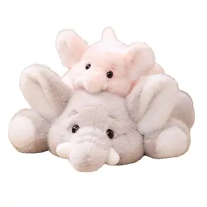 Cute Elephant Plush Toy, Soft Fluffy Long Nose Cuddly Stuffed Animal, Perfect Valentine's Day Gift for Girlfriend, Birthday Present