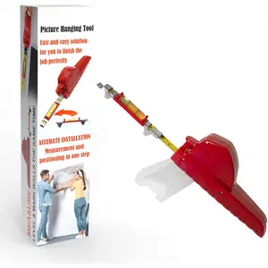 All-in-One Picture Hanging Tool, Picture Hanger, Picture Frame Level Ruler, Portable Picture Leveling and Hanging Tool, Perfect to Hang Pictures, Mirrors, TVs, and Shelves