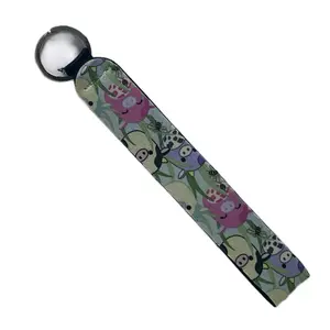 Squishmallow Inspired Cow Squishmallow Sublimation Keychain Wristlet Double Sided