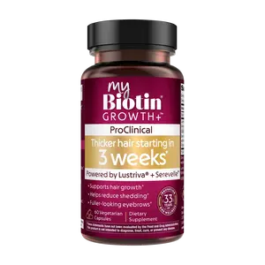 MyBiotin ProClinical Growth+ | Thicker Hair in 3 Weeks | Patented Lustriva Biotin + Serevelle Saw Palmetto* by Purity Products