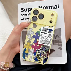 Gothic Cross Pattern iPhone CaseMother's DayCorner-Protection Design, Trendy Large-View Window with Liquid-Effect Finish -Electroplated Surface, Compatible withiPhone 17/16/15 Pro Maxl Premium FashionEdition Case tiktokshopspringglowup