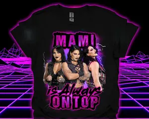 Youth and Adult Rhea Ripley Mami WWE Wrestling Shirt, Graphic Tees for Boys, Unisex Top, Vintage Y2K Aesthetic Tshirt