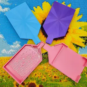 New Dopamine Colored Diamond Tray Y-shaped Fully Enclosed Multifunctional Classification Storage to Prevent Diamond Falling off Fandmade DIY Damond Painting Tray