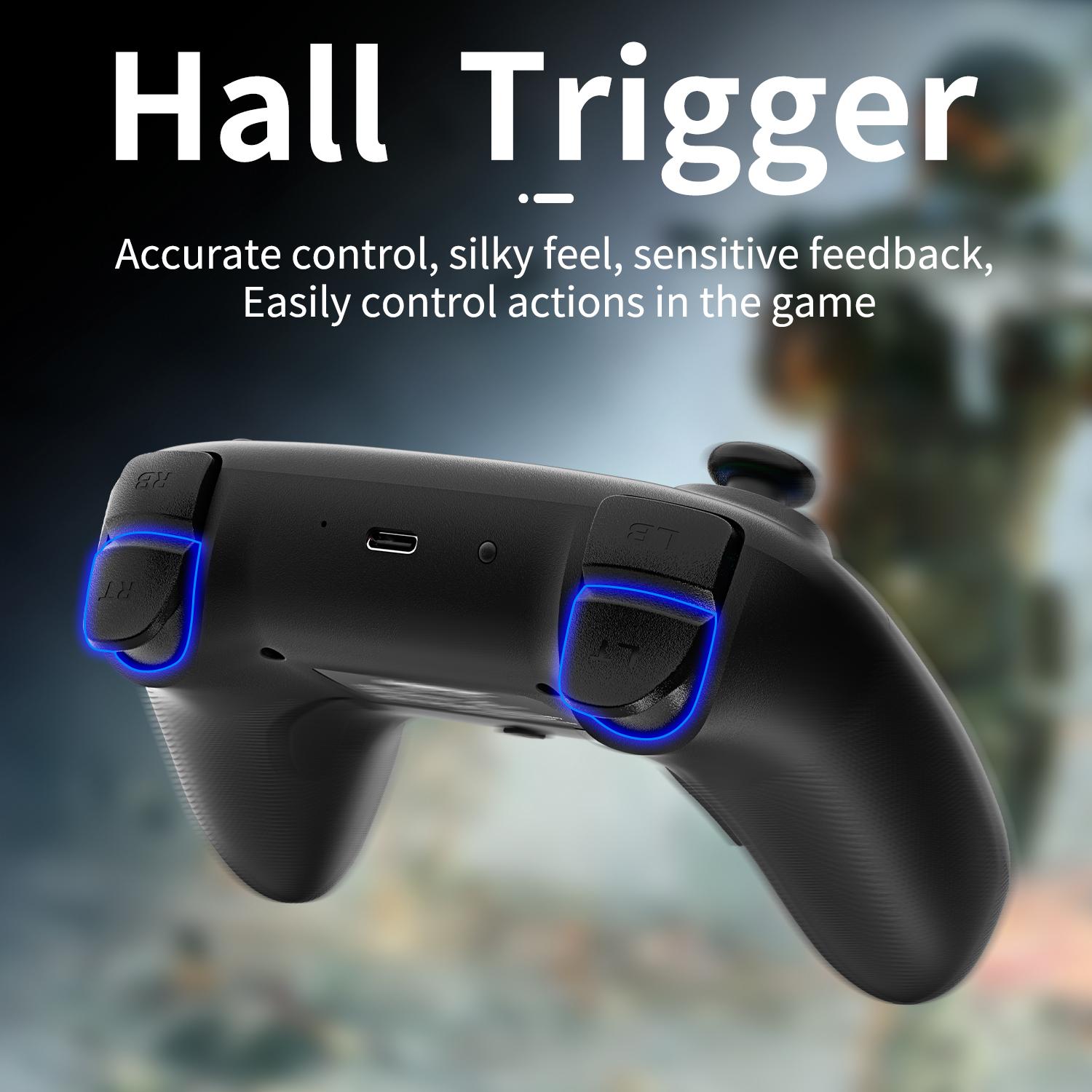 ANBERNIC RG P01 Game Controller Compatible For PC Steam Switch Android IOS Connection Methods Bluetooth 5.3/Wired/2.4G Wireless Game Console Accessories Give high-end gifts Smartphone