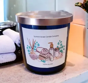 Spa candle, bath candle, aromatherapy candle, essential oils, Bedroom, 30 Hour burn time, gifts for her, gifts for him, relaxation, stress relief, soy candle