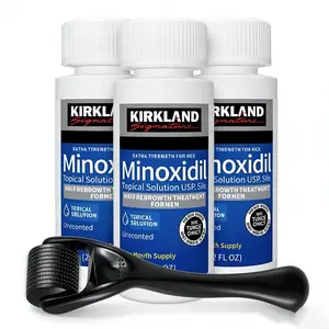Kirkland Minoxidil for Men – 3-Month Supply + Bonus Derma Roller