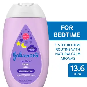 Johnson'S Moisturizing Bedtime Body Lotion for Baby and Toddler, Paraben Free, 13.6 Oz Johnson & Johnson