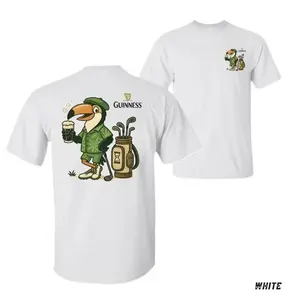Guinness Golf Toucan TShirt Funny Irish Beer Graphic Tee for Men & Women Classic Cotton Unisex Tee with Smooth Fabric and No Side Seams