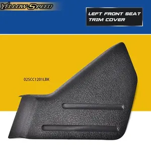 Driver Left Front Seat Trim Cover Fit For Ford 2009-2013 F150 Black Replacement
